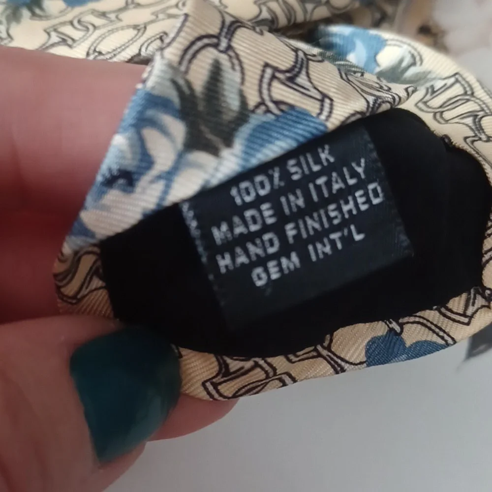 Vintage Paolo Gucci Silk Horse Bit Tie